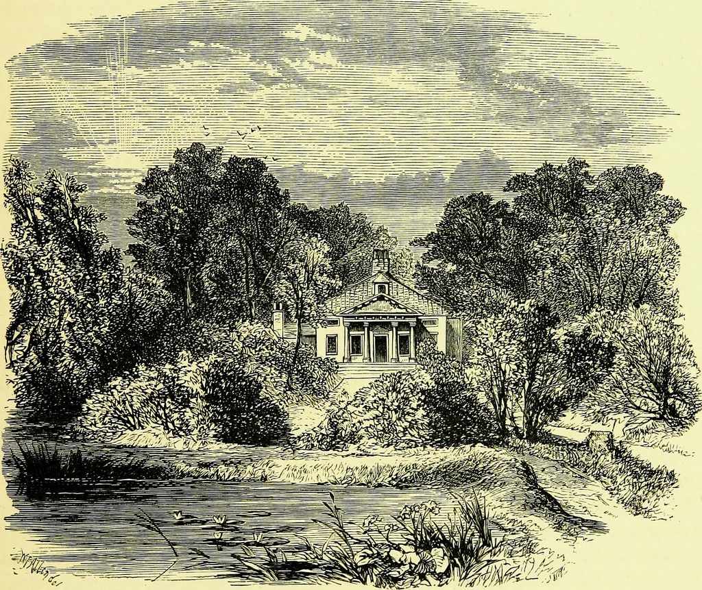 An illustration from A book of memories of great men and women of the age, from personal acquaintance, 1877, leaf 157