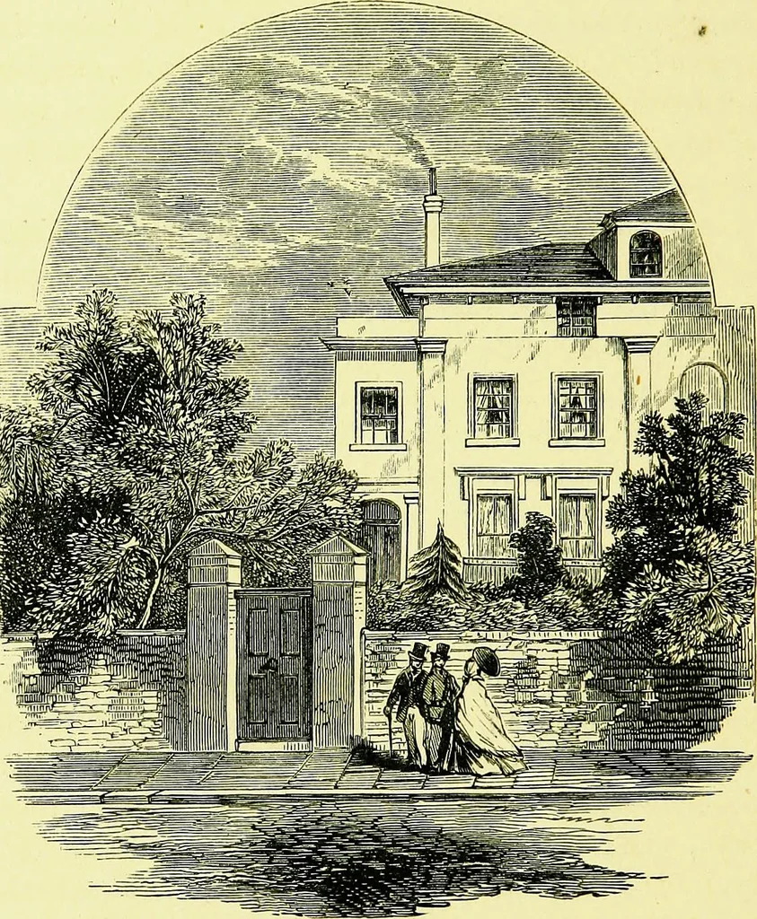 An illustration from A book of memories of great men and women of the age, from personal acquaintance, 1877, leaf 160