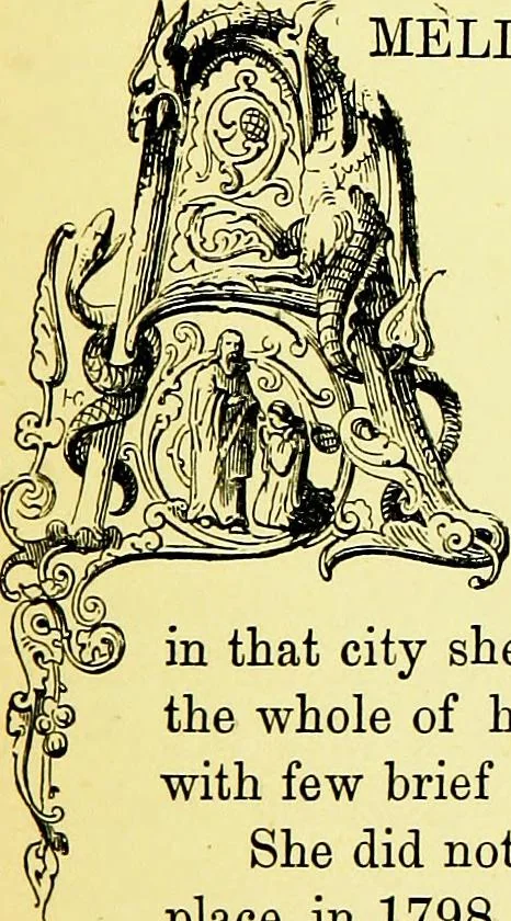An illustration from A book of memories of great men and women of the age, from personal acquaintance, 1877, leaf 185