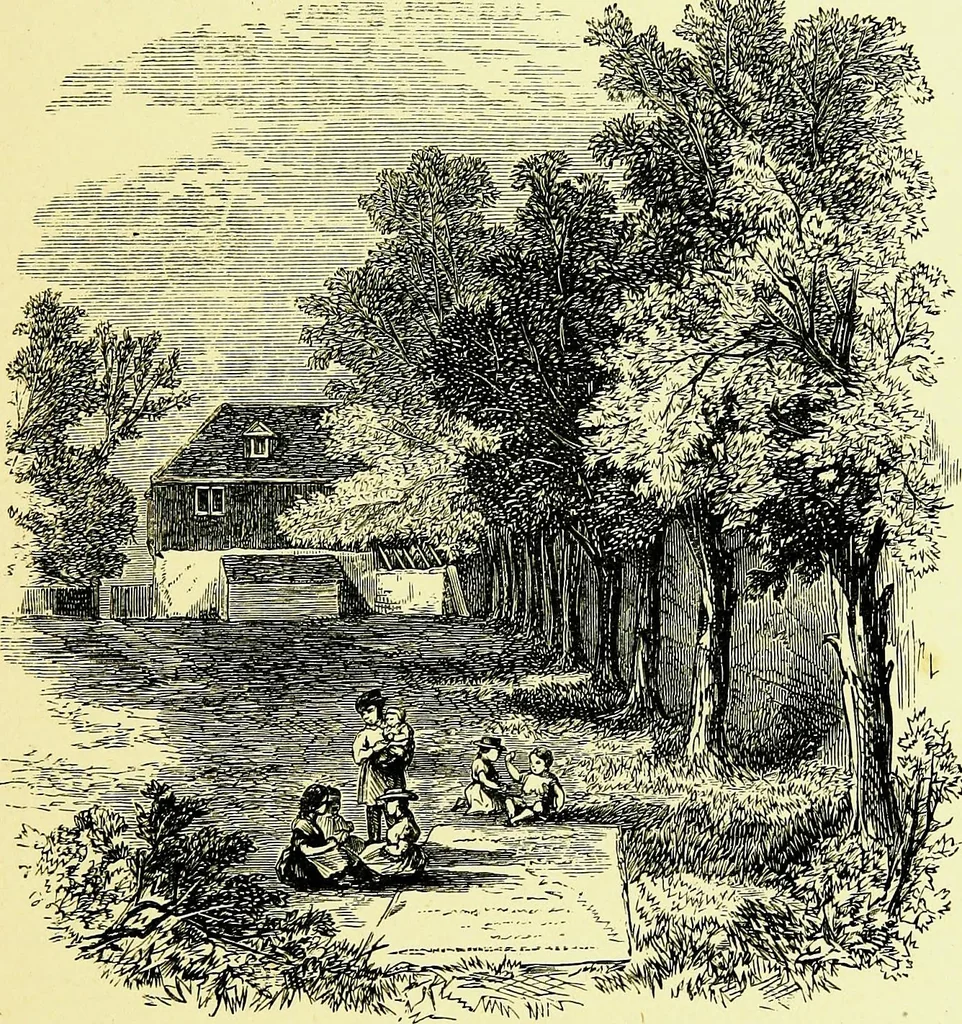 An illustration from A book of memories of great men and women of the age, from personal acquaintance, 1877, leaf 197