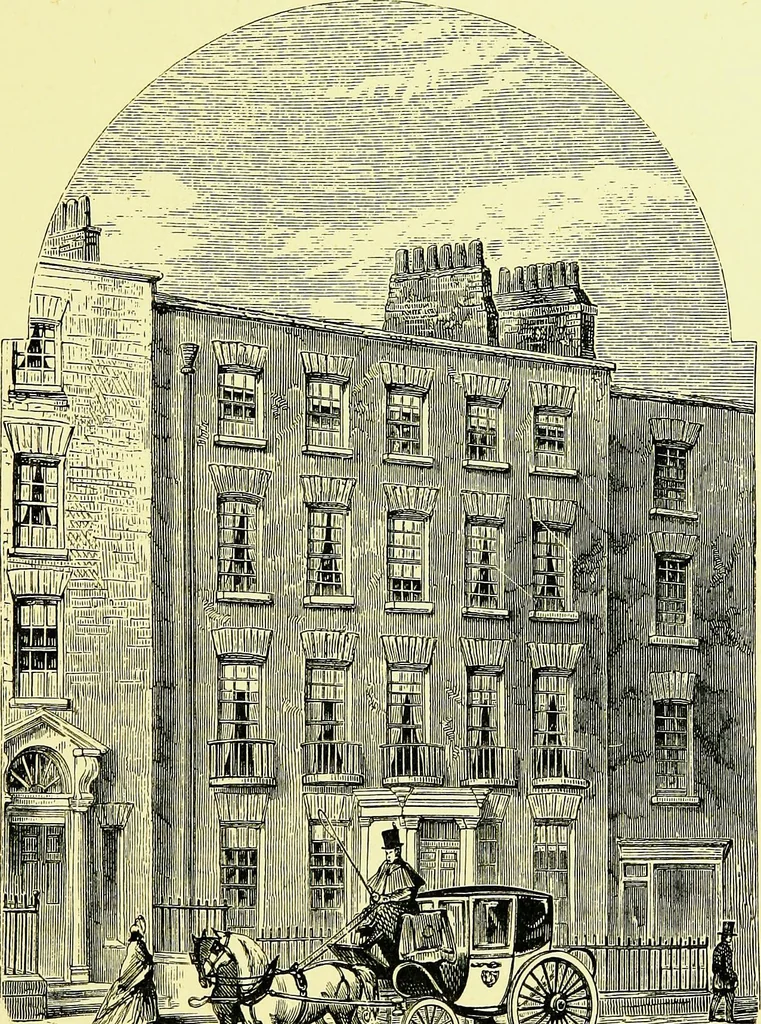 An illustration from A book of memories of great men and women of the age, from personal acquaintance, 1877, leaf 235