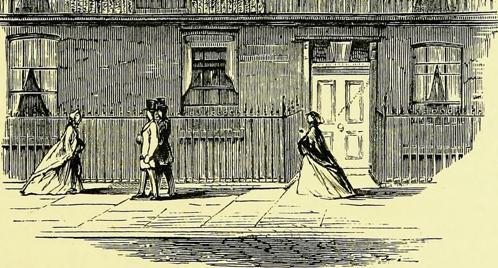 An illustration from A book of memories of great men and women of the age, from personal acquaintance, 1877, leaf 237