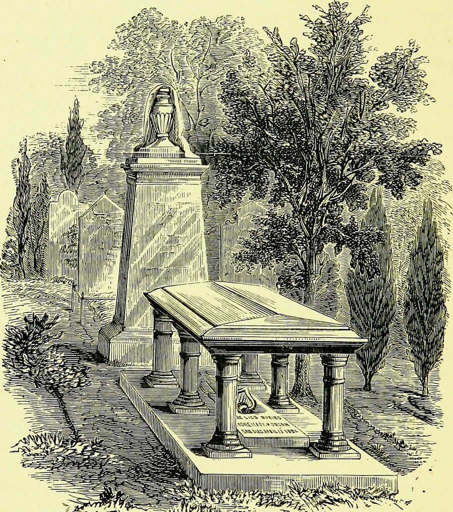 An illustration from A book of memories of great men and women of the age, from personal acquaintance, 1877, leaf 240