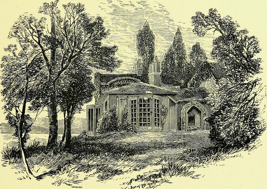 An illustration from A book of memories of great men and women of the age, from personal acquaintance, 1877, leaf 347