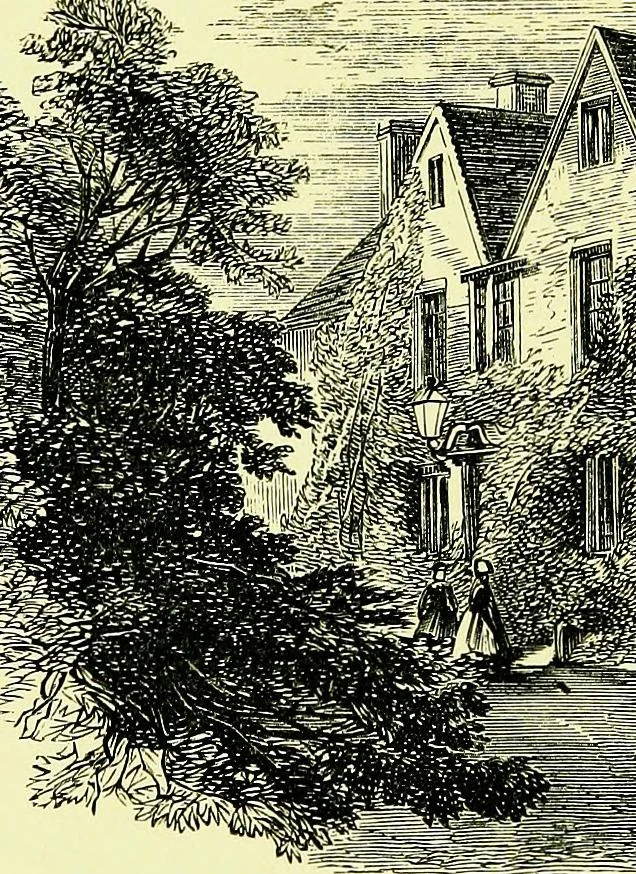 An illustration from A book of memories of great men and women of the age, from personal acquaintance, 1877, leaf 360