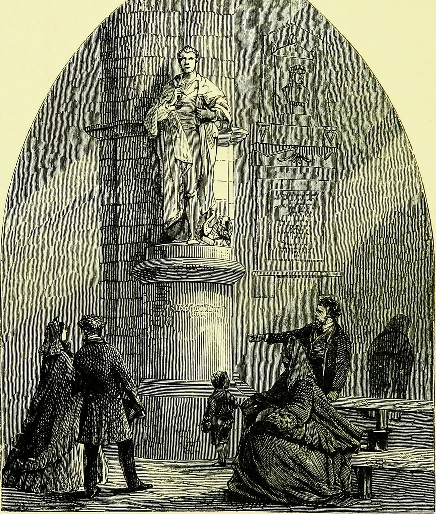 An illustration from A book of memories of great men and women of the age, from personal acquaintance, 1877, leaf 372