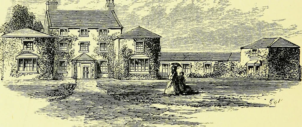 An illustration from A book of memories of great men and women of the age, from personal acquaintance, 1877, leaf 384