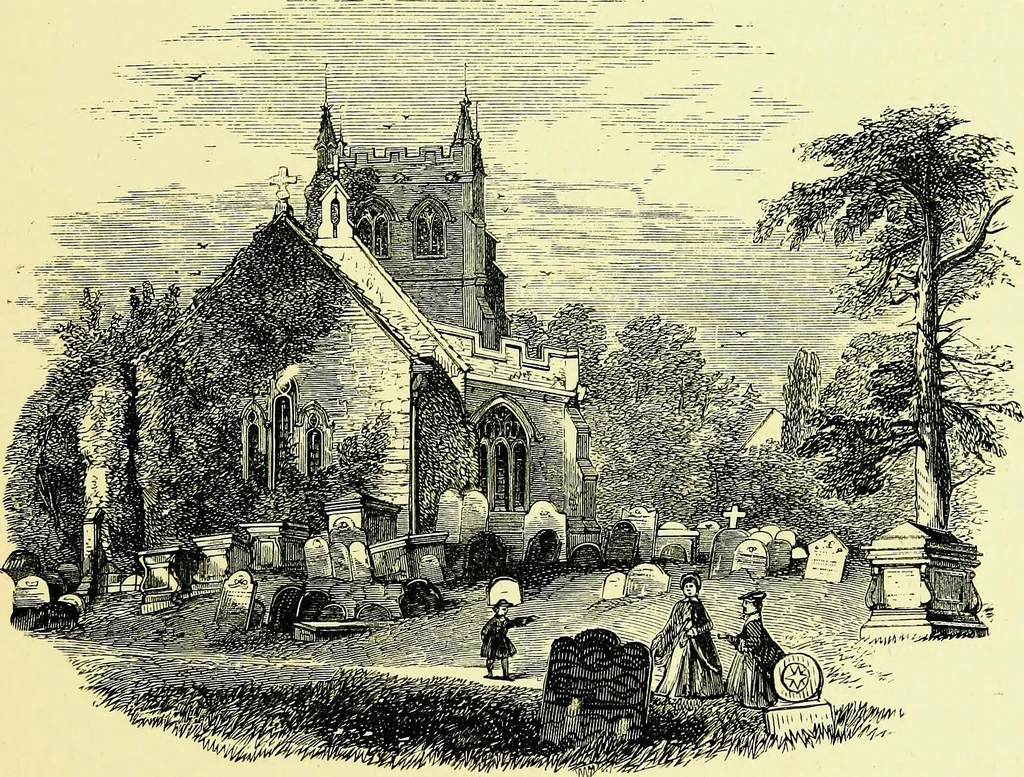 An illustration from A book of memories of great men and women of the age, from personal acquaintance, 1877, leaf 397