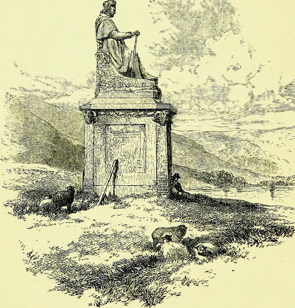 An illustration from A book of memories of great men and women of the age, from personal acquaintance, 1877, leaf 412