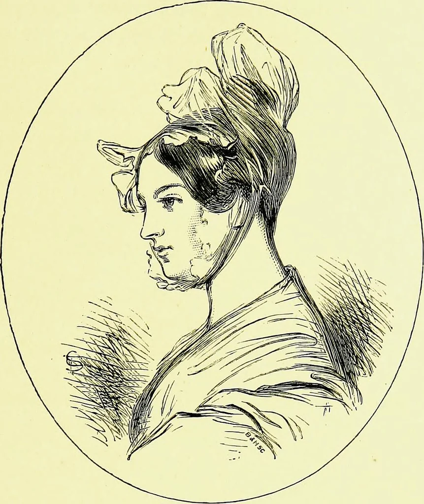 An illustration from A book of memories of great men and women of the age, from personal acquaintance, 1877, leaf 417