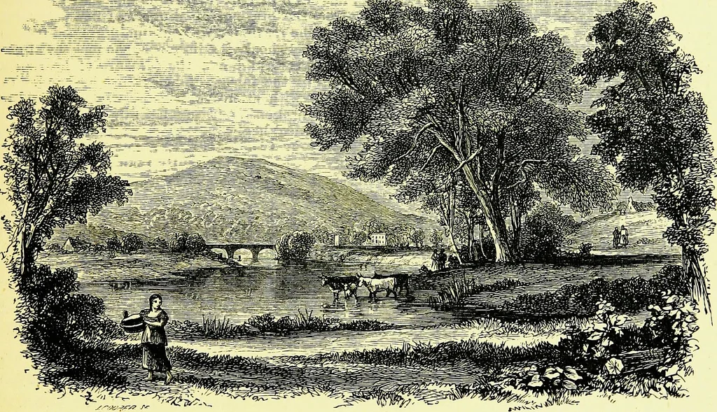 An illustration from A book of memories of great men and women of the age, from personal acquaintance, 1877, leaf 443