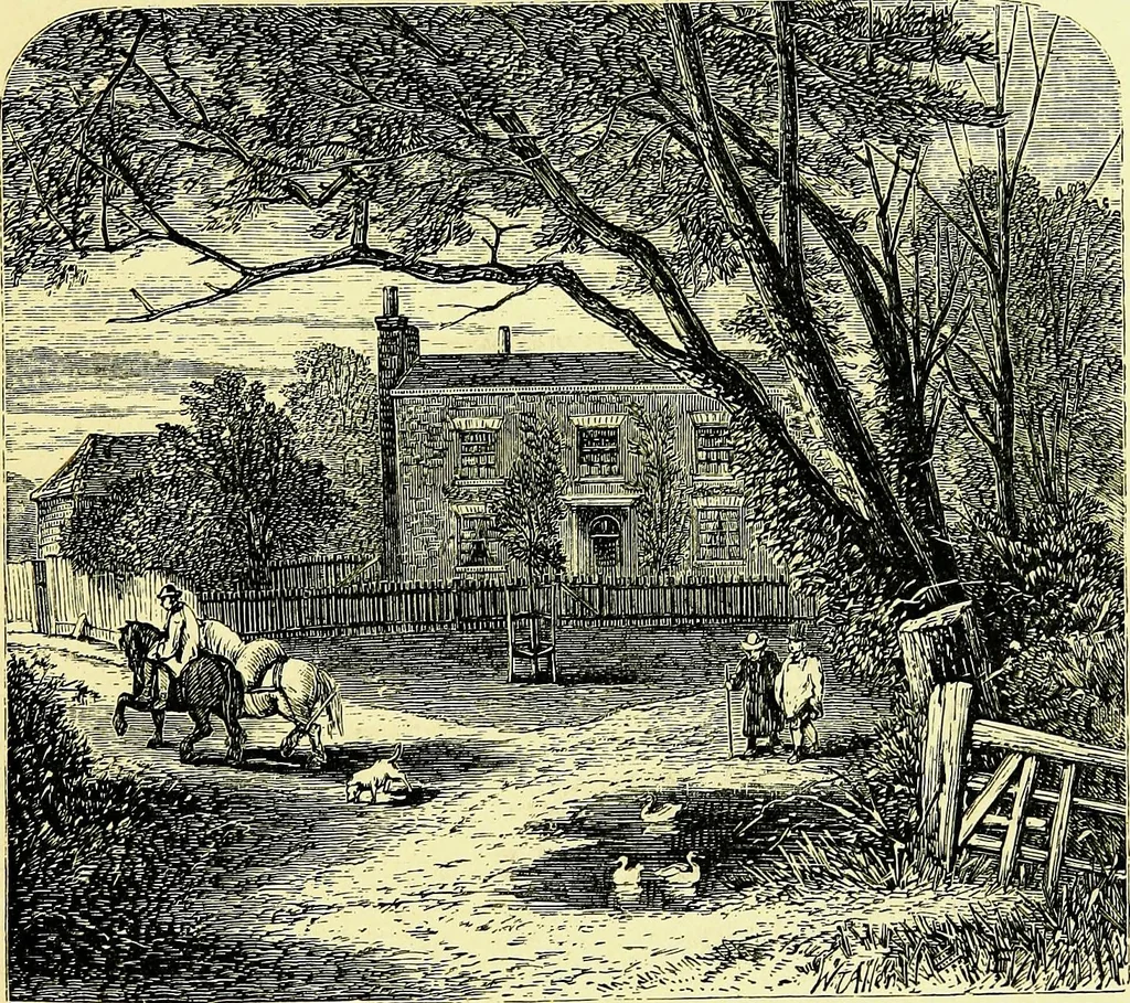 An illustration from A book of memories of great men and women of the age, from personal acquaintance, 1877, leaf 461