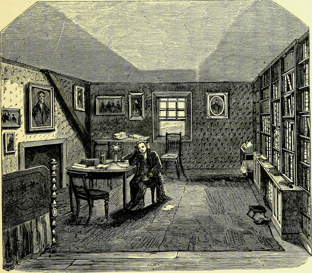 An illustration from A book of memories of great men and women of the age, from personal acquaintance, 1877, leaf 57