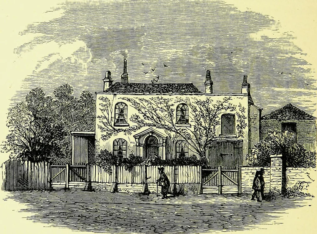An illustration from A book of memories of great men and women of the age, from personal acquaintance, 1877, leaf 74