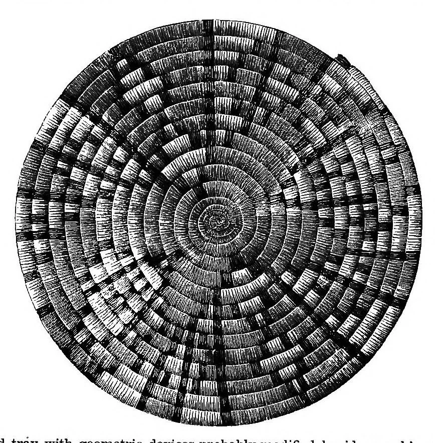 An illustration from A study of the textile art in its relation to the development of form and ornament, 1888, leaf 45