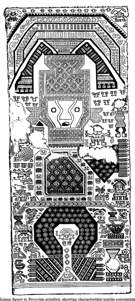 An illustration from A study of the textile art in its relation to the development of form and ornament, 1888, leaf 57