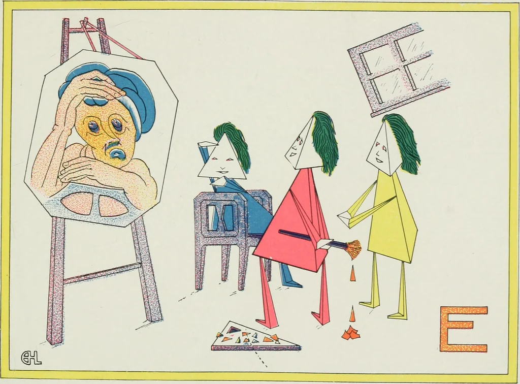 An illustration from The cubies' ABC, 1913, leaf 21