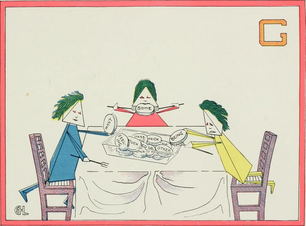 An illustration from The cubies' ABC, 1913, leaf 25