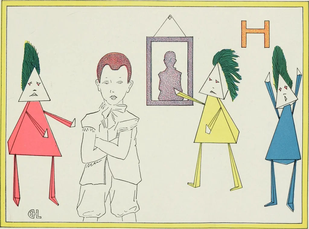 An illustration from The cubies' ABC, 1913, leaf 27