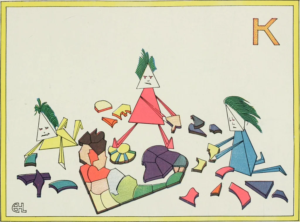 An illustration from The cubies' ABC, 1913, leaf 33