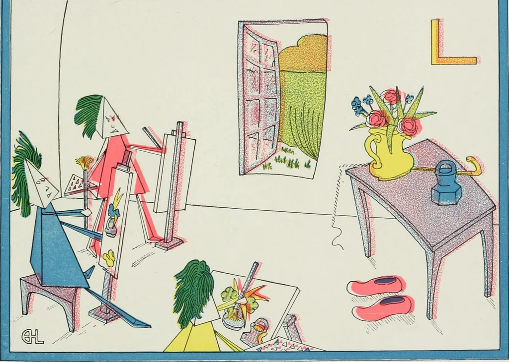 An illustration from The cubies' ABC, 1913, leaf 35