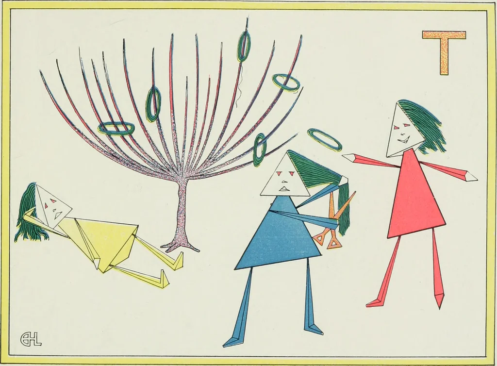 An illustration from The cubies' ABC, 1913, leaf 51