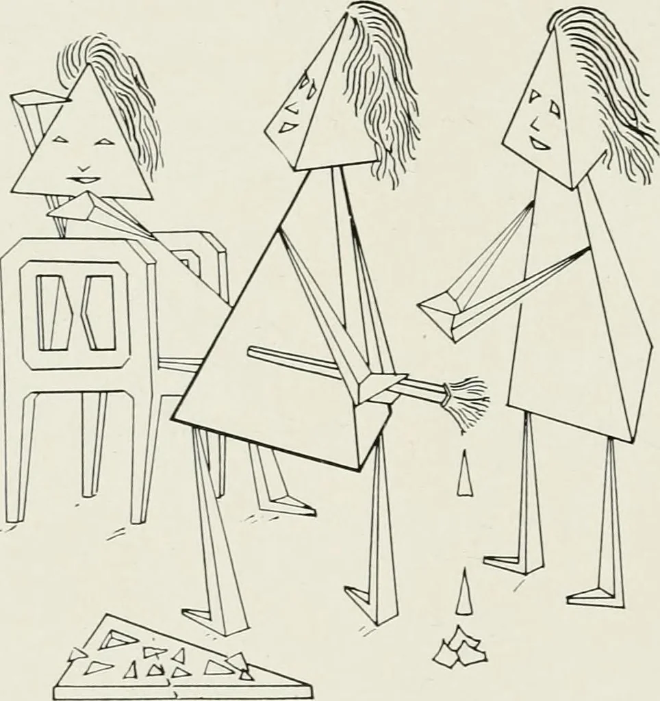 An illustration from The cubies' ABC, 1913, leaf 66