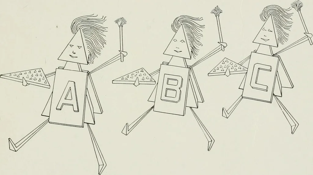 An illustration from The cubies' ABC, 1913, leaf 67
