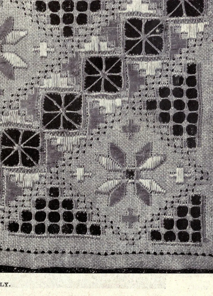 An illustration from The cult of the needle, 1915, leaf 15