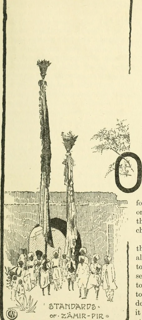 An illustration from Cults, customs and superstitions of India. Rev. and enl. ed. With illus. from photographs and from drawings by William Campbell Oman, 1908, leaf 105