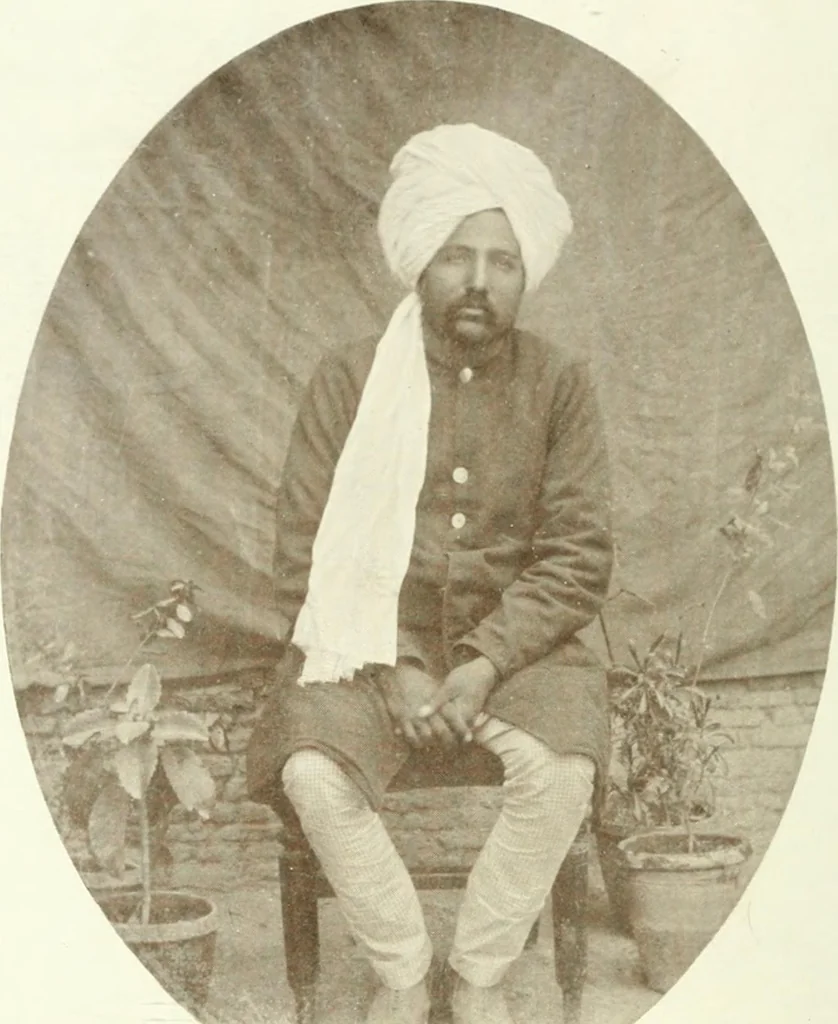 An illustration from Cults, customs and superstitions of India. Rev. and enl. ed. With illus. from photographs and from drawings by William Campbell Oman, 1908, leaf 224