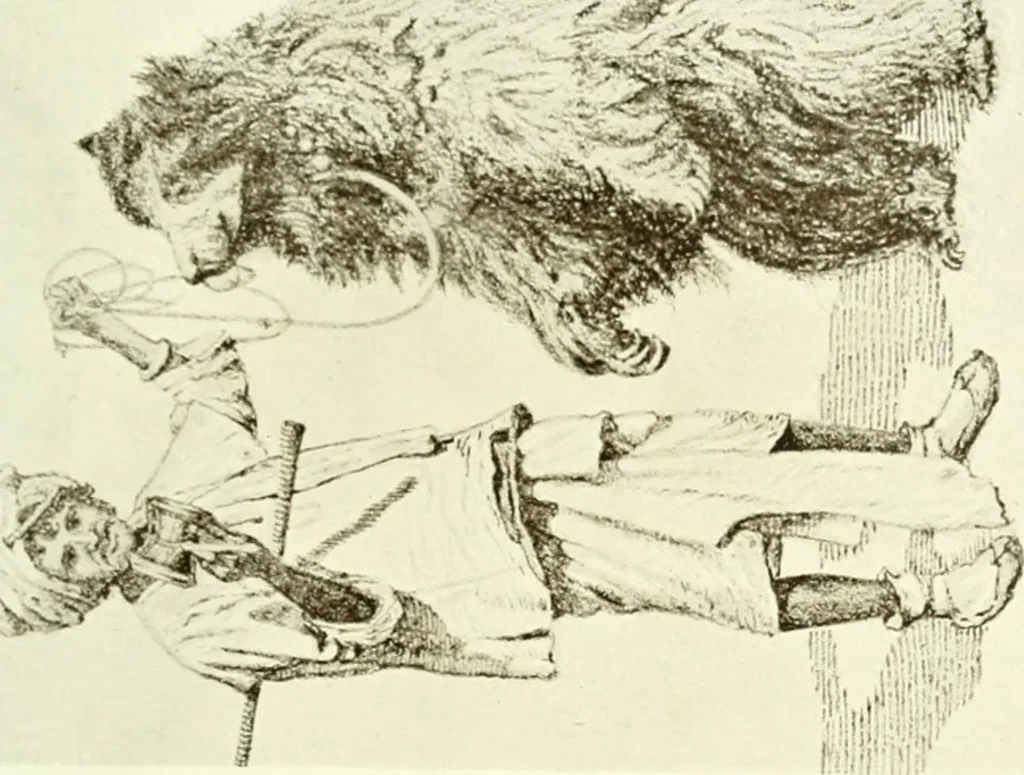 An illustration from Cults, customs and superstitions of India. Rev. and enl. ed. With illus. from photographs and from drawings by William Campbell Oman, 1908, leaf 291