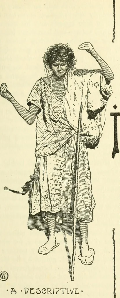 An illustration from Cults, customs and superstitions of India. Rev. and enl. ed. With illus. from photographs and from drawings by William Campbell Oman, 1908, leaf 305