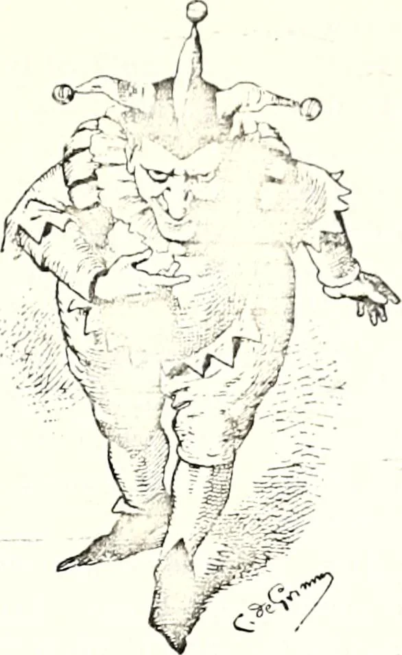 An illustration from The curio : an illustrated monthly magazine, 1887, leaf 495