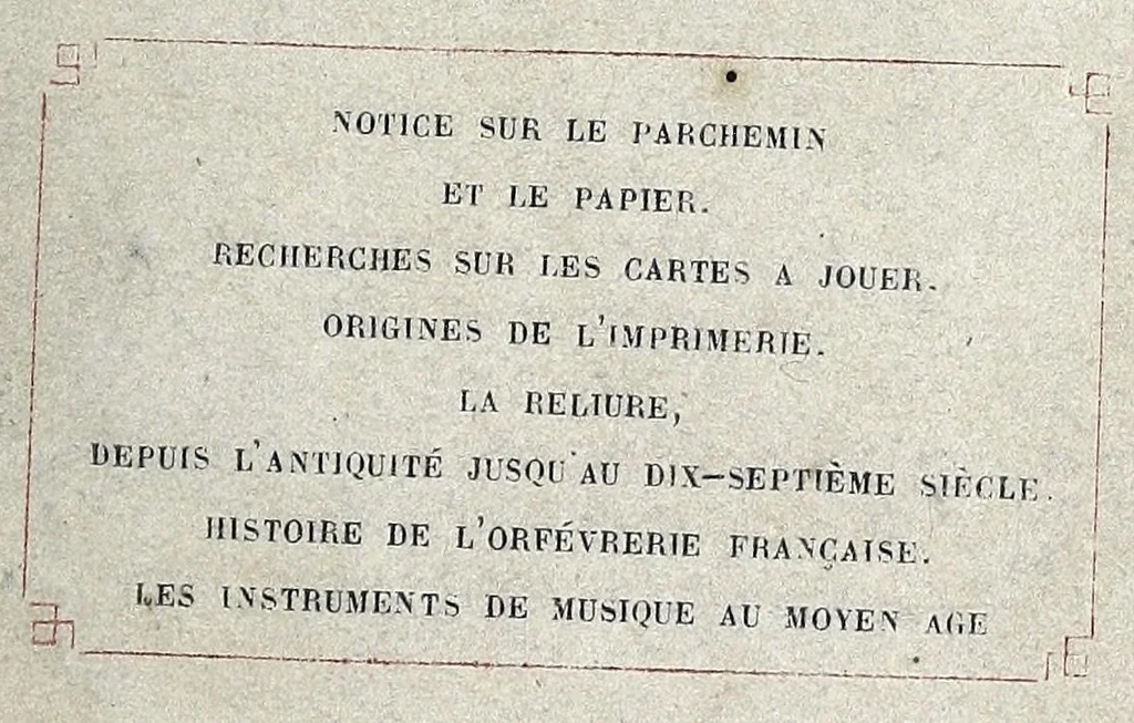 An illustration from Curiosités de l'histoire des arts, 1858, leaf 5