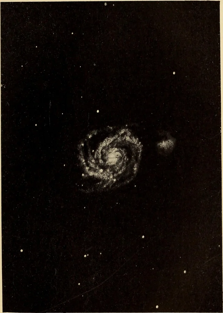 An illustration from Curiosities of the sky, a popular presentation of the great riddles and mysteries of astronomy, 1909, leaf 111