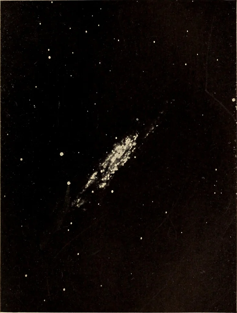 An illustration from Curiosities of the sky, a popular presentation of the great riddles and mysteries of astronomy, 1909, leaf 123