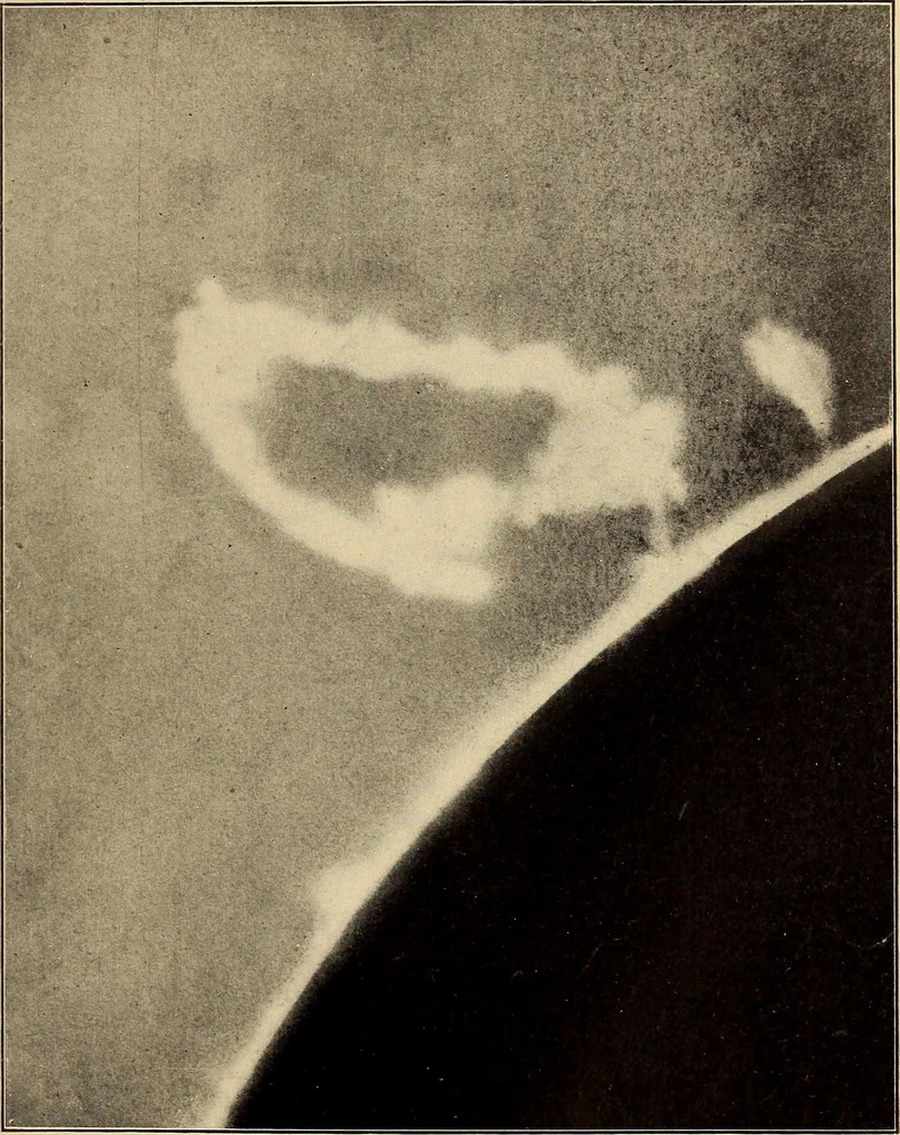 An illustration from Curiosities of the sky, a popular presentation of the great riddles and mysteries of astronomy, 1909, leaf 143