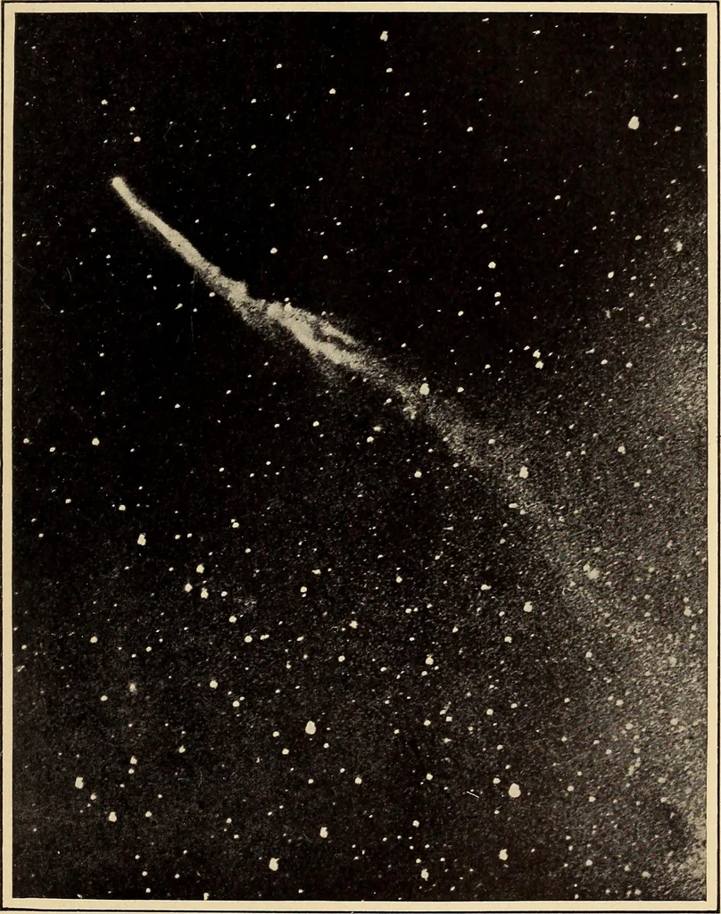 An illustration from Curiosities of the sky, a popular presentation of the great riddles and mysteries of astronomy, 1909, leaf 203