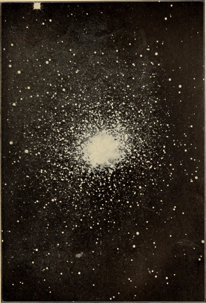 An illustration from Curiosities of the sky, a popular presentation of the great riddles and mysteries of astronomy, 1909, leaf 49