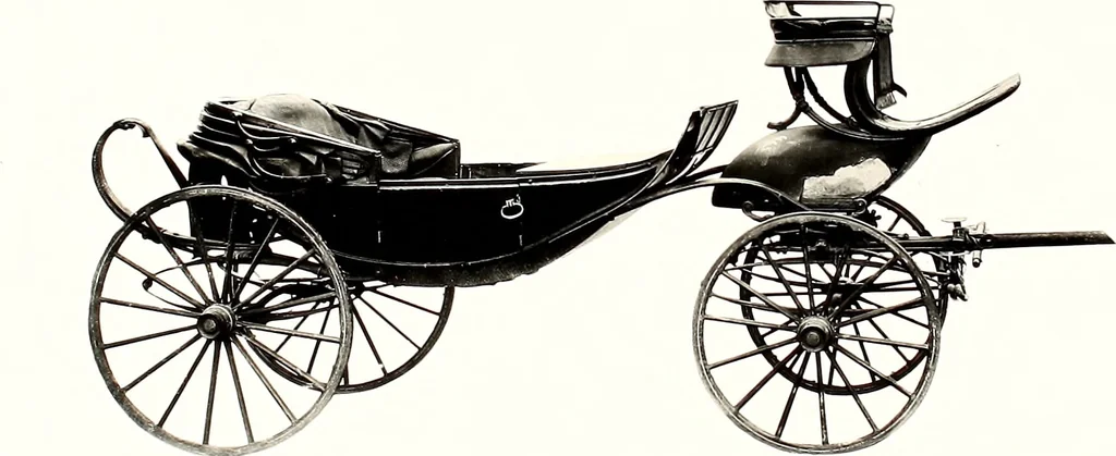 An illustration from Curios and relics. Vehicles, 1904, leaf 24
