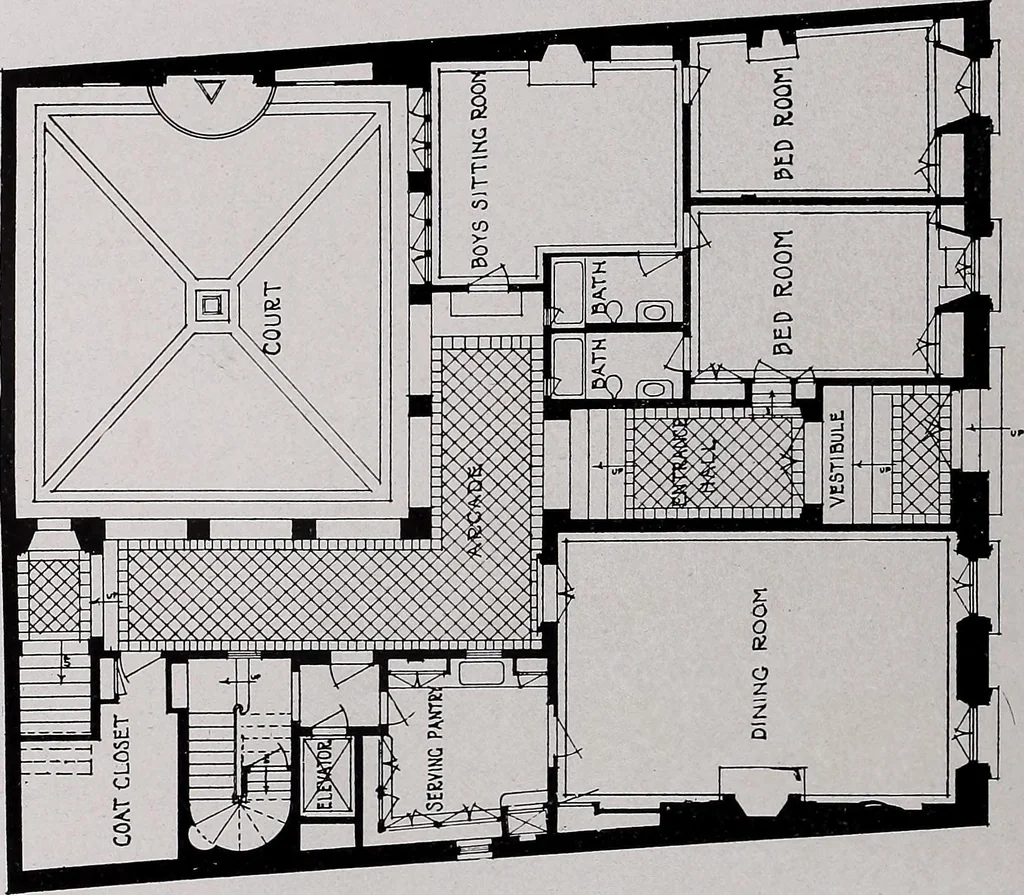 An illustration from Current architecture: published in connection with a joint exibition [sic] held in Boston November 1916, 1916, leaf 31
