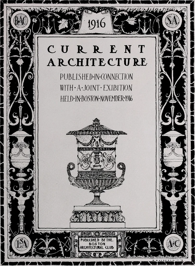 An illustration from Current architecture: published in connection with a joint exibition [sic] held in Boston November 1916, 1916, leaf 6