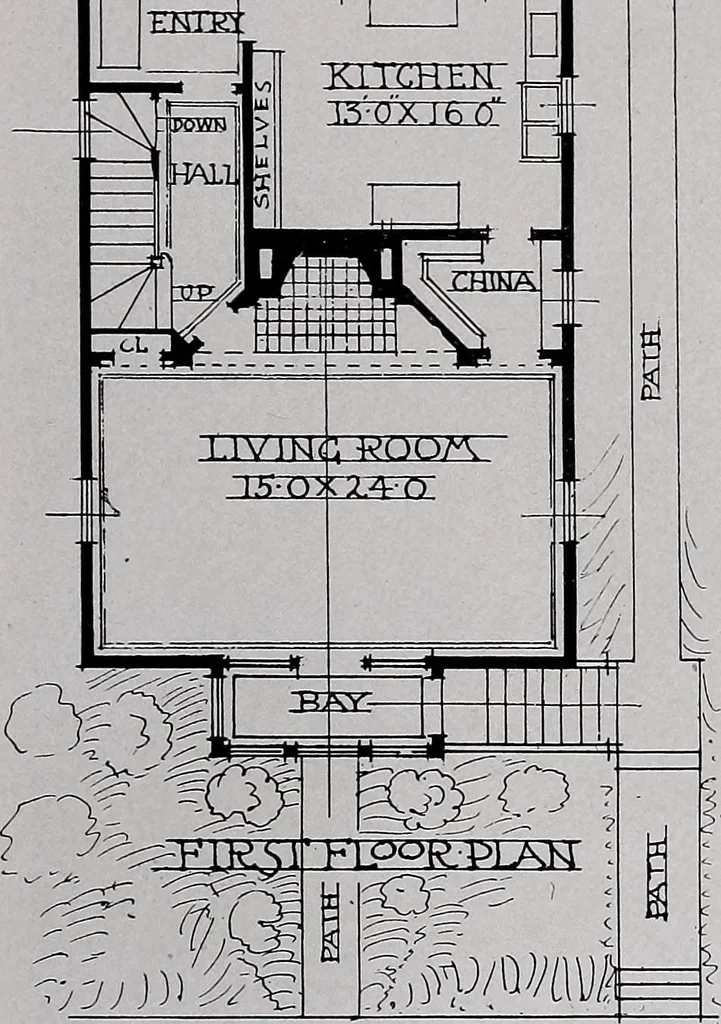 An illustration from Current architecture: published in connection with a joint exibition [sic] held in Boston November 1916, 1916, leaf 60