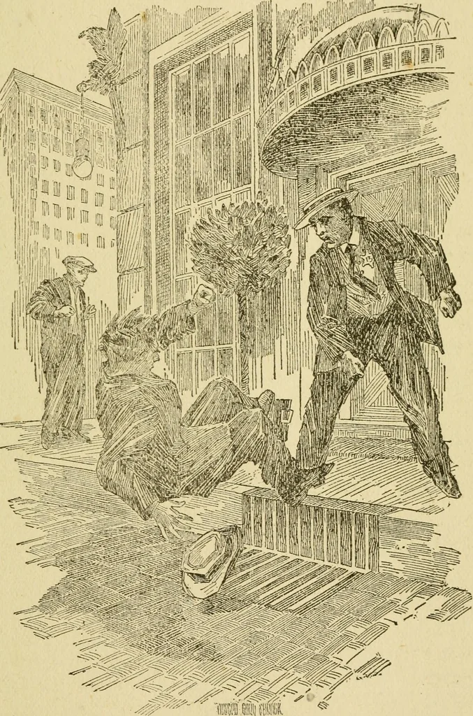 An illustration from The curse of tramp life, 1912, leaf 118