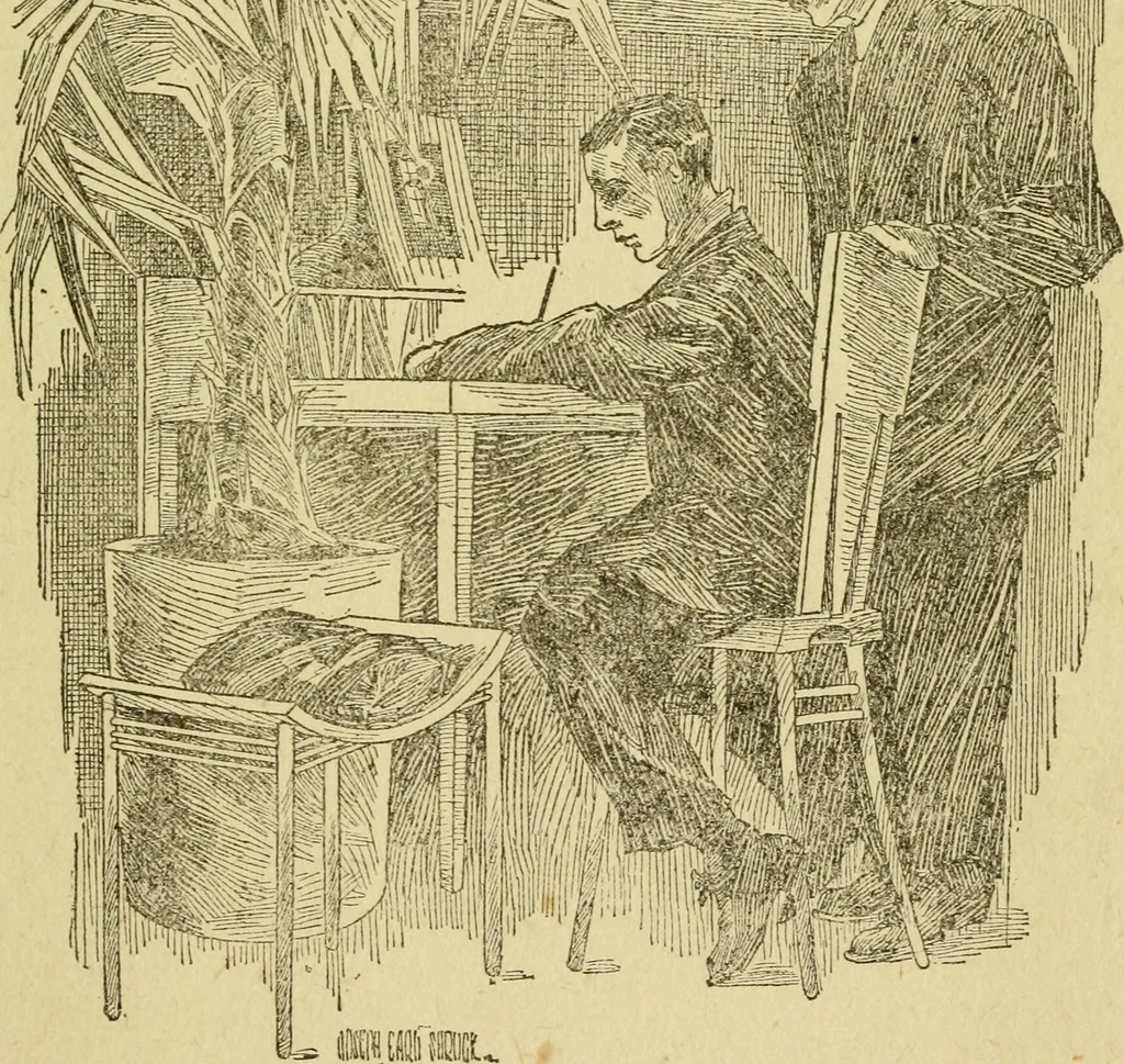An illustration from The curse of tramp life, 1912, leaf 132