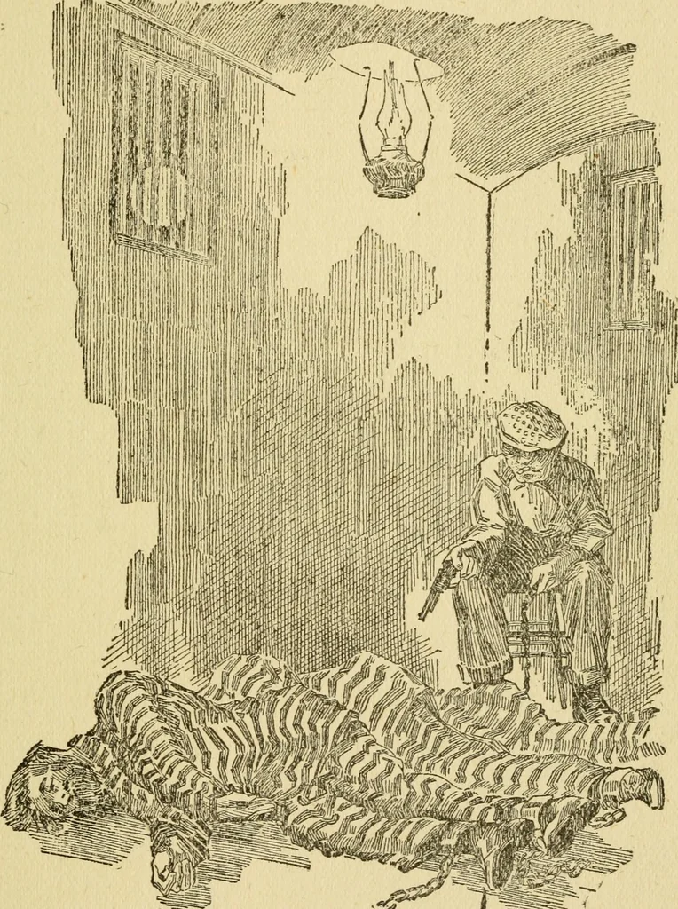 An illustration from The curse of tramp life, 1912, leaf 58
