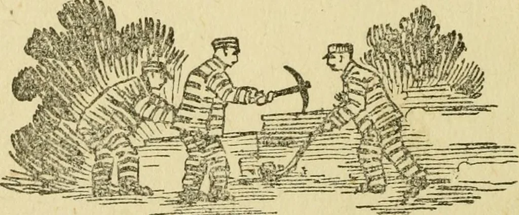 An illustration from The curse of tramp life, 1912, leaf 59