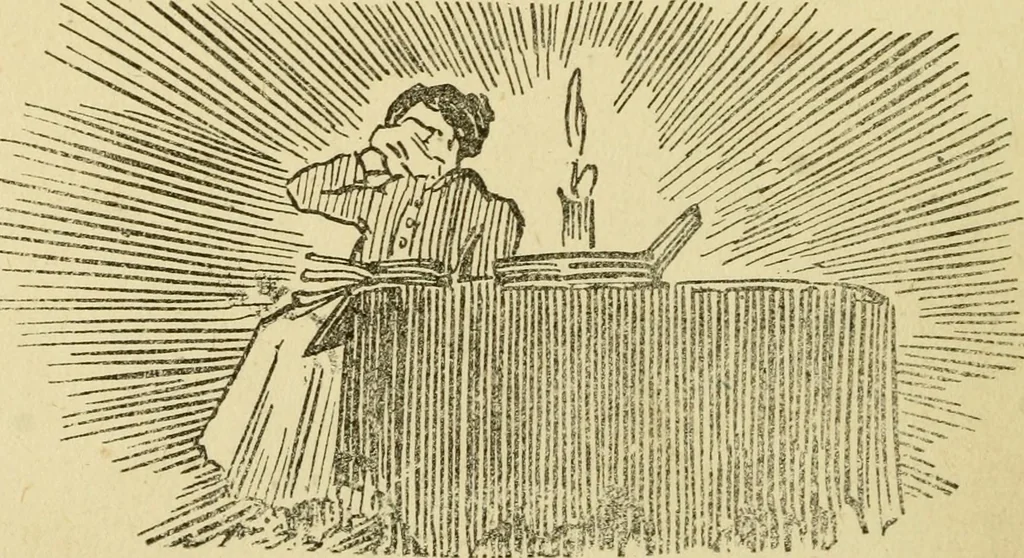 An illustration from The curse of tramp life, 1912, leaf 63