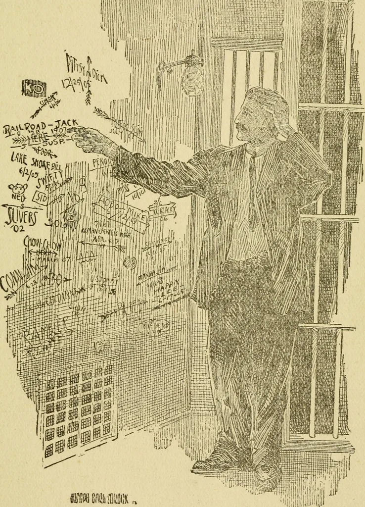 An illustration from The curse of tramp life, 1912, leaf 94